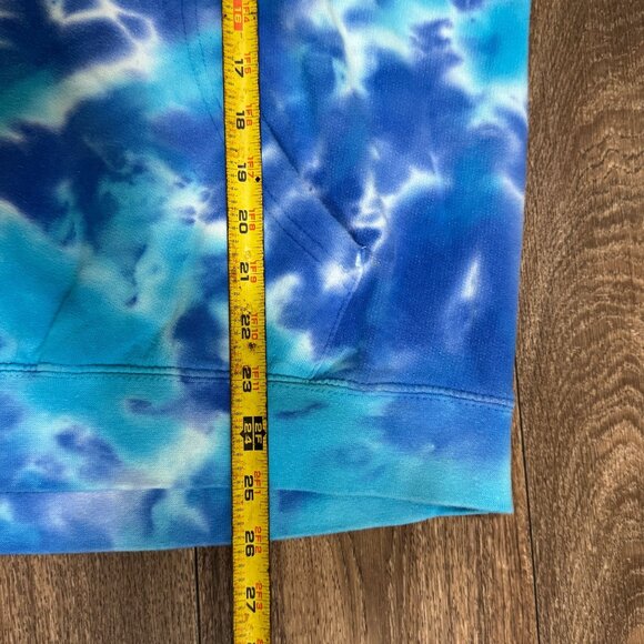 Barstool Sports Hoodie Men's Large Blue Tye-Dye Hungover Dave Portnoy Podcast - Picture 5 of 7